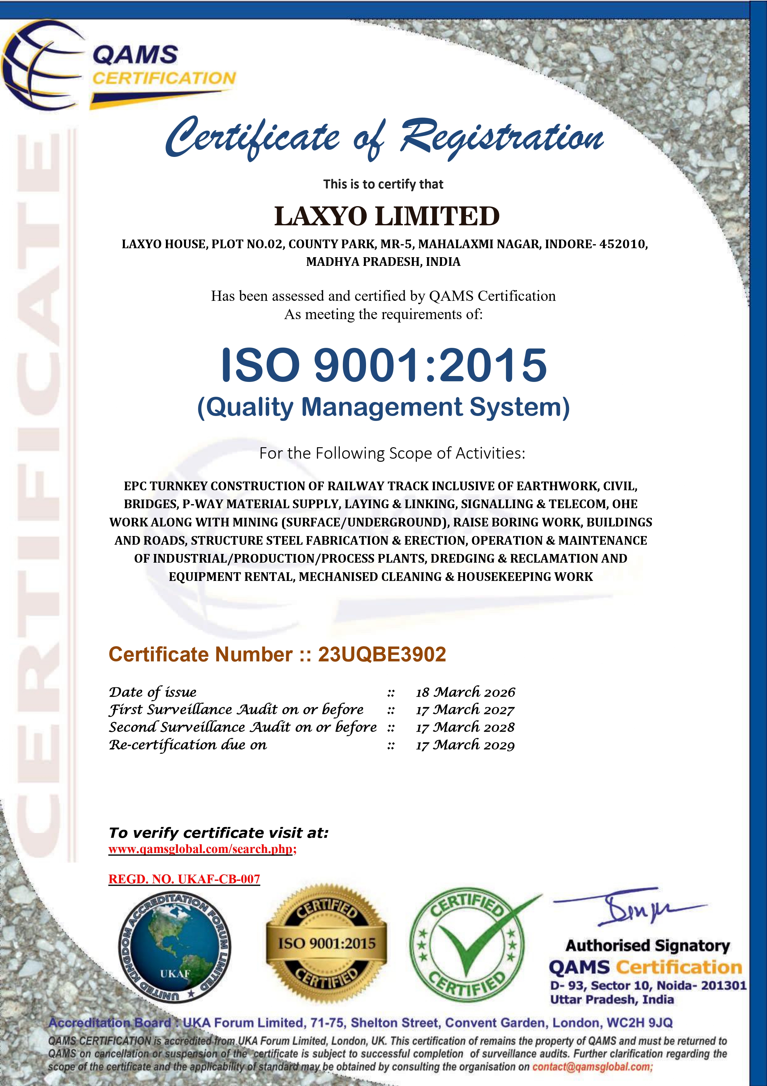 LAXYO-LIMITED-ISO-9001-CERTIFICATE